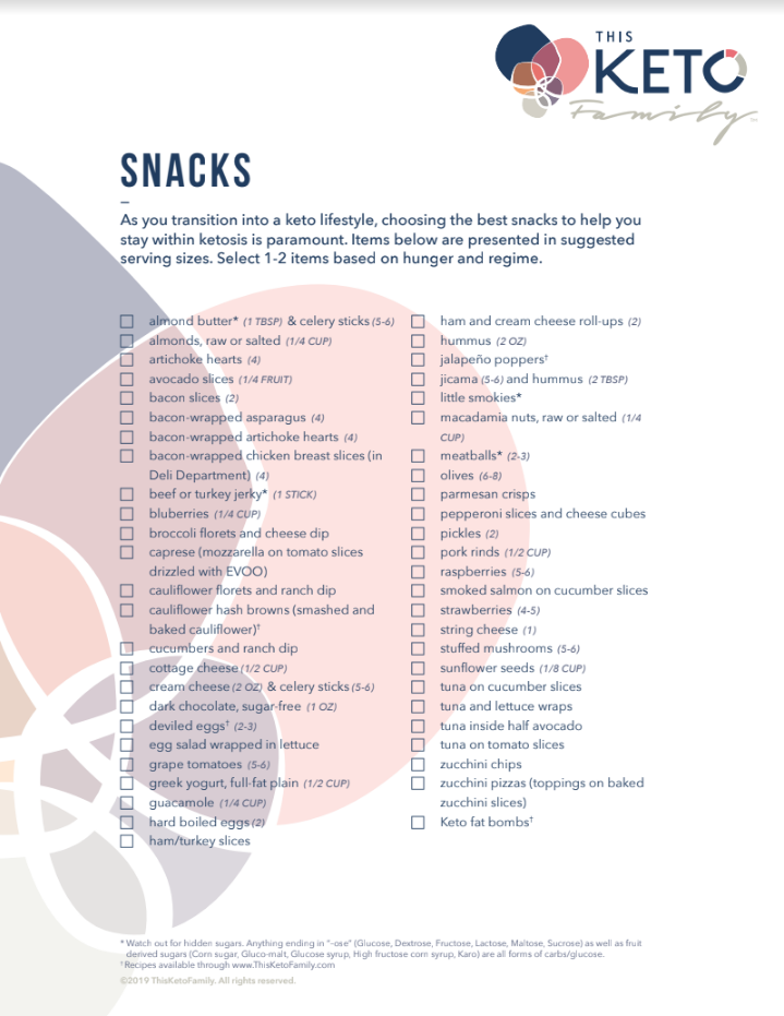 This Keto Family Approved Keto Snack List
